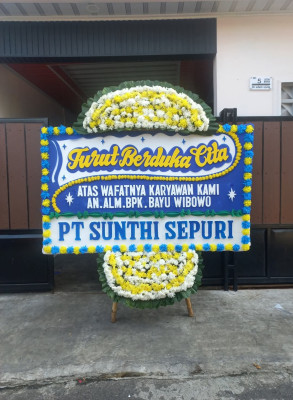 Papan Bunga Duka di Mayong